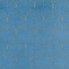 blue geometric velvet-chenille fabric from Beaumont Textiles