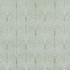 green geometric velvet-chenille fabric from Beaumont Textiles