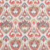 red geometric cotton fabric from Beaumont Textiles