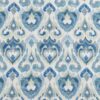blue geometric cotton fabric from Beaumont Textiles