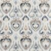 black-grey geometric cotton fabric from Beaumont Textiles