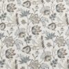 black-grey botanical cotton fabric from Beaumont Textiles