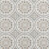 black-grey geometric cotton fabric from Beaumont Textiles