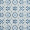 blue geometric cotton fabric from Beaumont Textiles