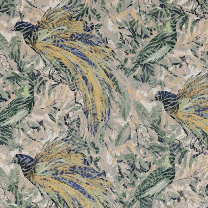 Raggiana Fabric - Verde swatch