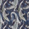 blue animal printed fabric from Beaumont Textiles