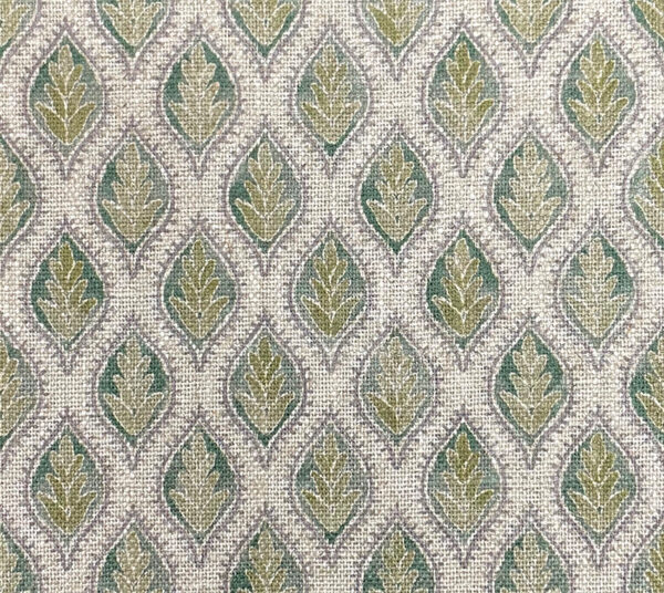Pendant Fabric - Colour 2 by green botanical printed fabric from Art of the Loom