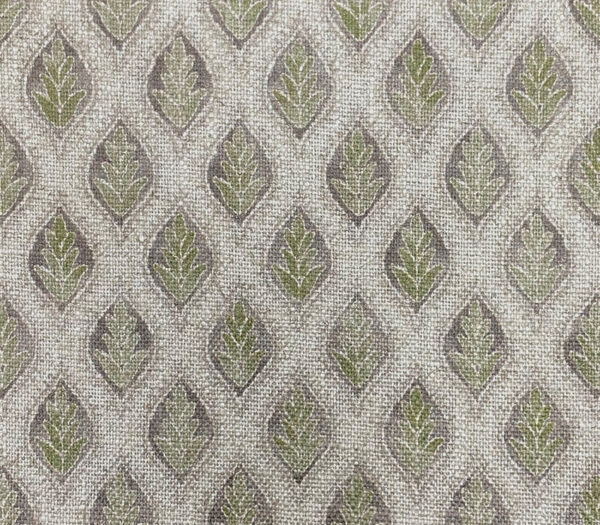 brown botanical printed fabric from Art of the Loom