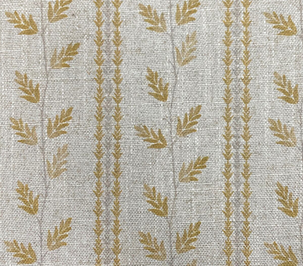 yellow striped printed fabric from Art of the Loom
