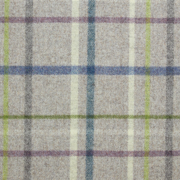 Multicheck Fabric - Mid Grey by Multicheck Fabric - Mid Grey from