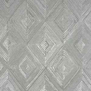 black-grey geometric woven fabric from Beaumont Textiles