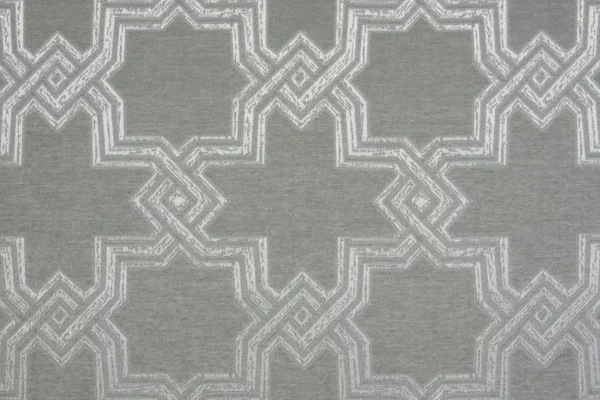 Inca Fabric - Shadow by black-grey geometric woven fabric from Beaumont Textiles