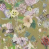 multicolour botanical wallpaper from christian lacroix