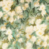 green botanical velvet-chenille fabric from Romo