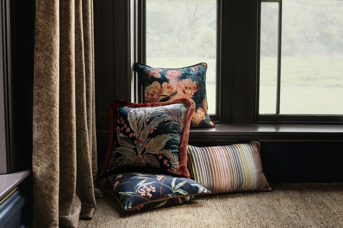Ottavia Velvet 55cm Cushion Verdigris from