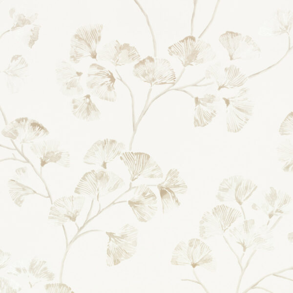 Kiana Wallpaper - Egret by white botanical wallpaper from romo