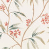 red botanical wallpaper from romo