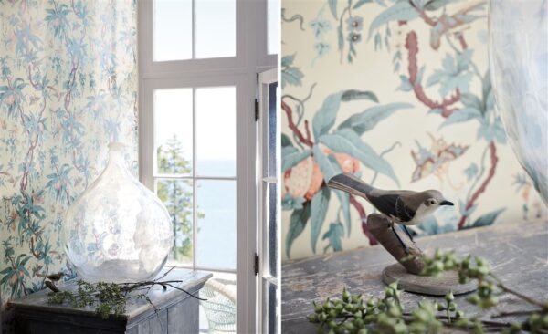 Marston Gate Floral Wallpaper - Blue from