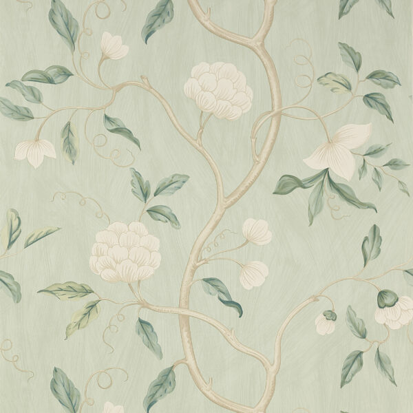 green botanical wallpaper from colefax & fowler