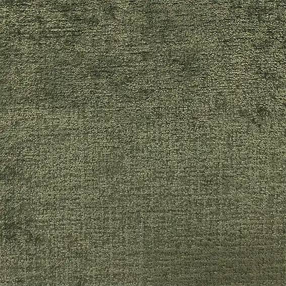Llama Fabric - Spring by green plain velvet-chenille fabric from Fibre Naturelle