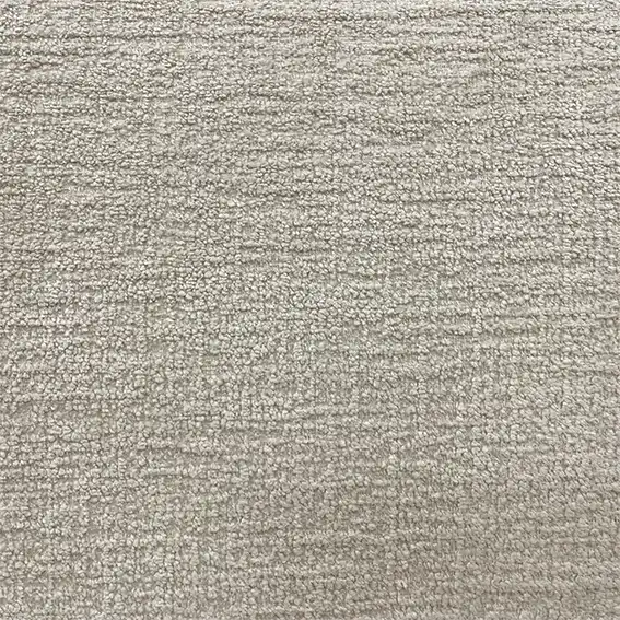 Llama Fabric - Mist by black-grey plain velvet-chenille fabric from Fibre Naturelle