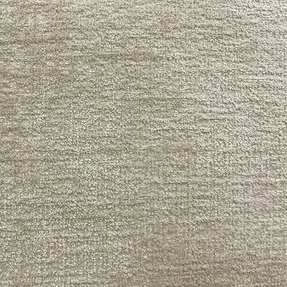 Llama Fabric - Silver Birch by neutral plain velvet-chenille fabric from Fibre Naturelle