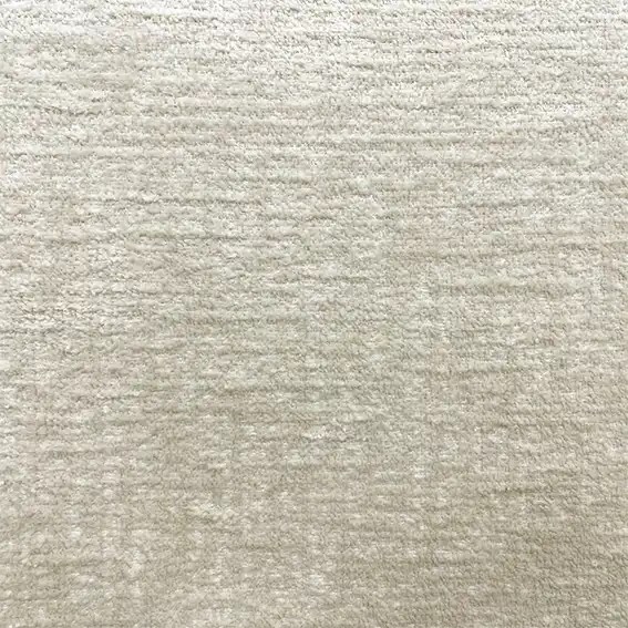 Llama Fabric - Cocoon by white plain velvet-chenille fabric from Fibre Naturelle