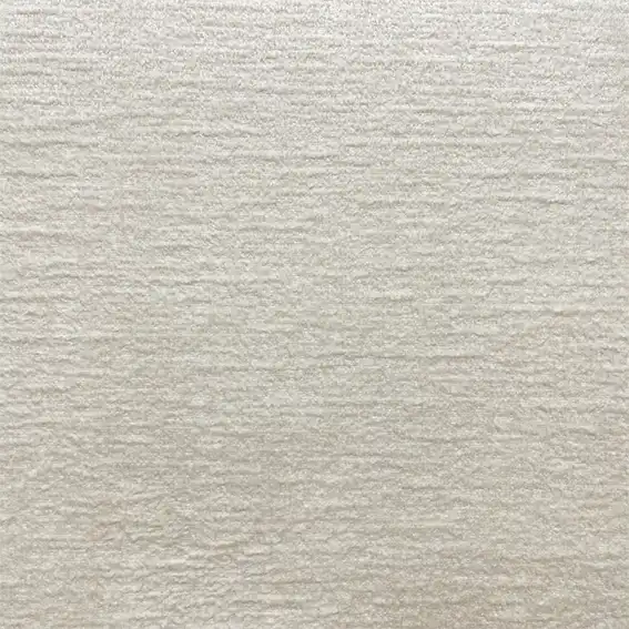 Llama Fabric - Snowflake by white plain velvet-chenille fabric from Fibre Naturelle