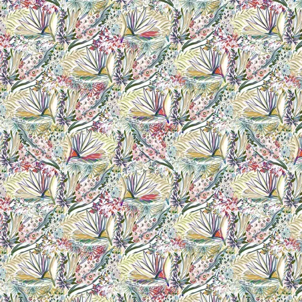 purple botanical cotton fabric from Fibre Naturelle
