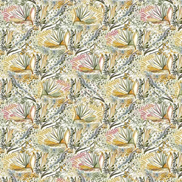 yellow botanical cotton fabric from Fibre Naturelle