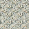 blue botanical cotton fabric from Fibre Naturelle