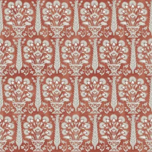 red traditional cotton fabric from Fibre Naturelle