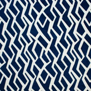 blue contemporary velvet-chenille fabric from Fibre Naturelle