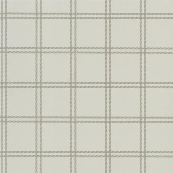 Shipley Windowpane Wallpaper - Stone by neutral checked wallpaper from ralph lauren