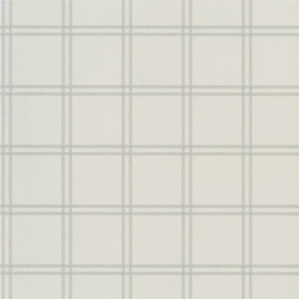 Shipley Windowpane Wallpaper - Light Grey by white checked wallpaper from ralph lauren