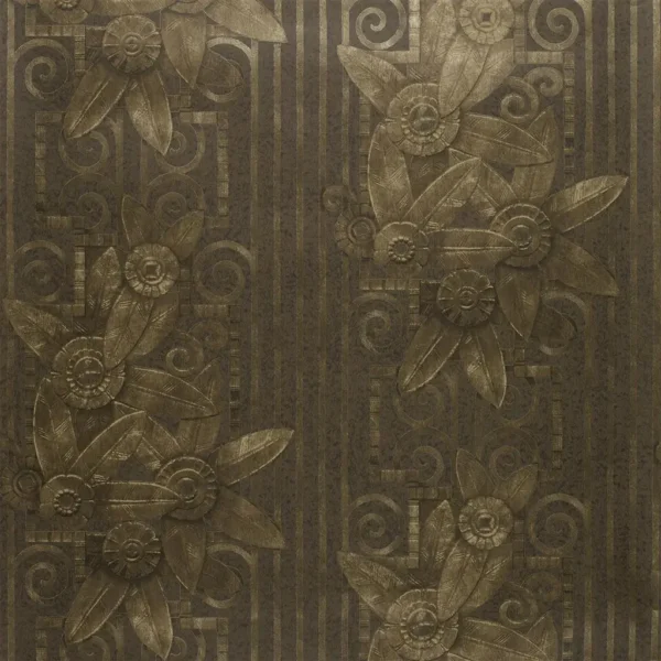Fleur Moderne Wallpaper - Bronze by brown botanical wallpaper from ralph lauren