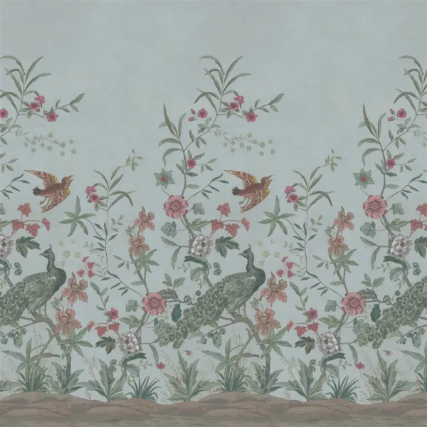 blue animal wallpaper from john derian