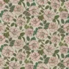 pink botanical cotton fabric from John Derian