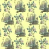 yellow animal cotton fabric from John Derian