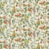 green botanical cotton fabric from John Derian