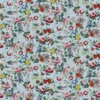 blue botanical cotton fabric from John Derian