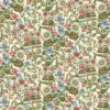 multicolour botanical cotton fabric from John Derian