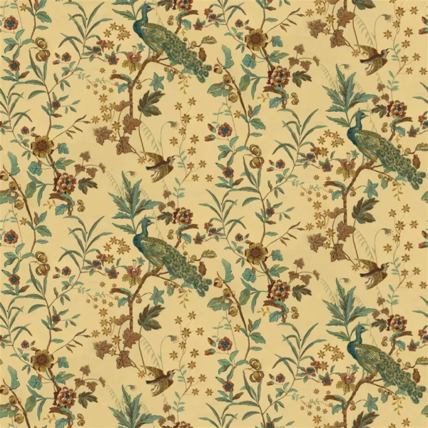brown animal cotton fabric from John Derian