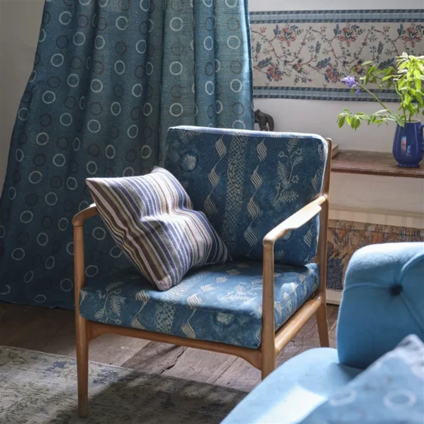 Indigo Floral Fabric - Indigo from