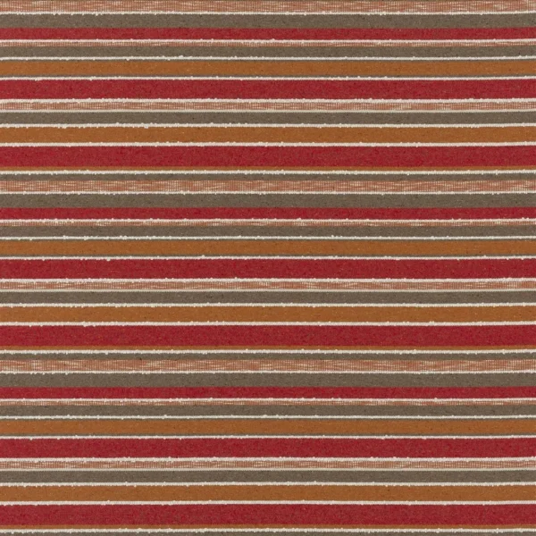 orange striped woven fabric from William Yeoward