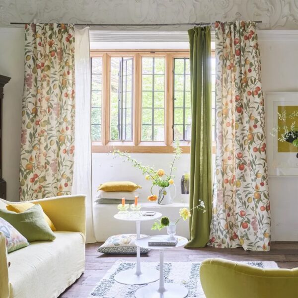 Orchard Fruits Fabric - Parchment by Orchard Fruits Fabric - Parchment from