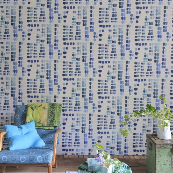 Mixed Tones Wallpaper - Indigo from