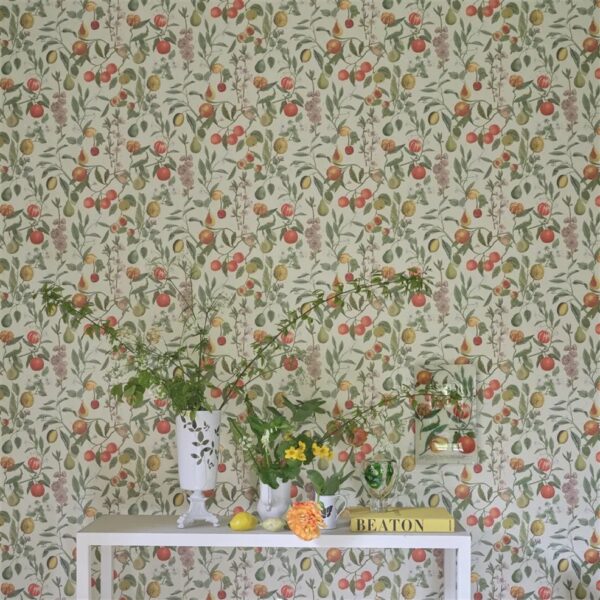 Orchard Fruits Wallpaper - Parchment by Orchard Fruits Wallpaper - Parchment from