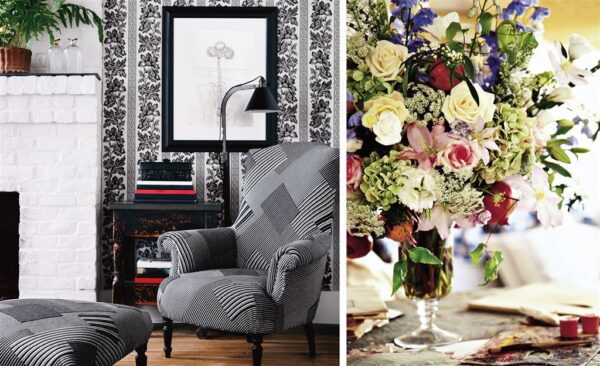 Rivington Patchwork Wallpaper - Indigo from