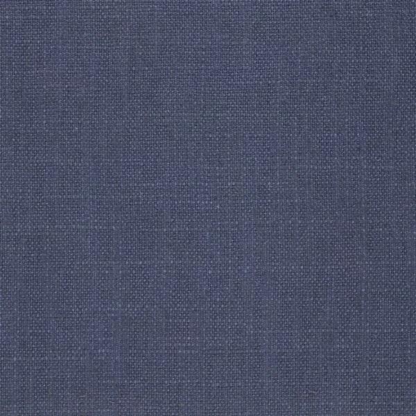 Highland Linen Fabric - Midnight by blue plain linen fabric from William Yeoward